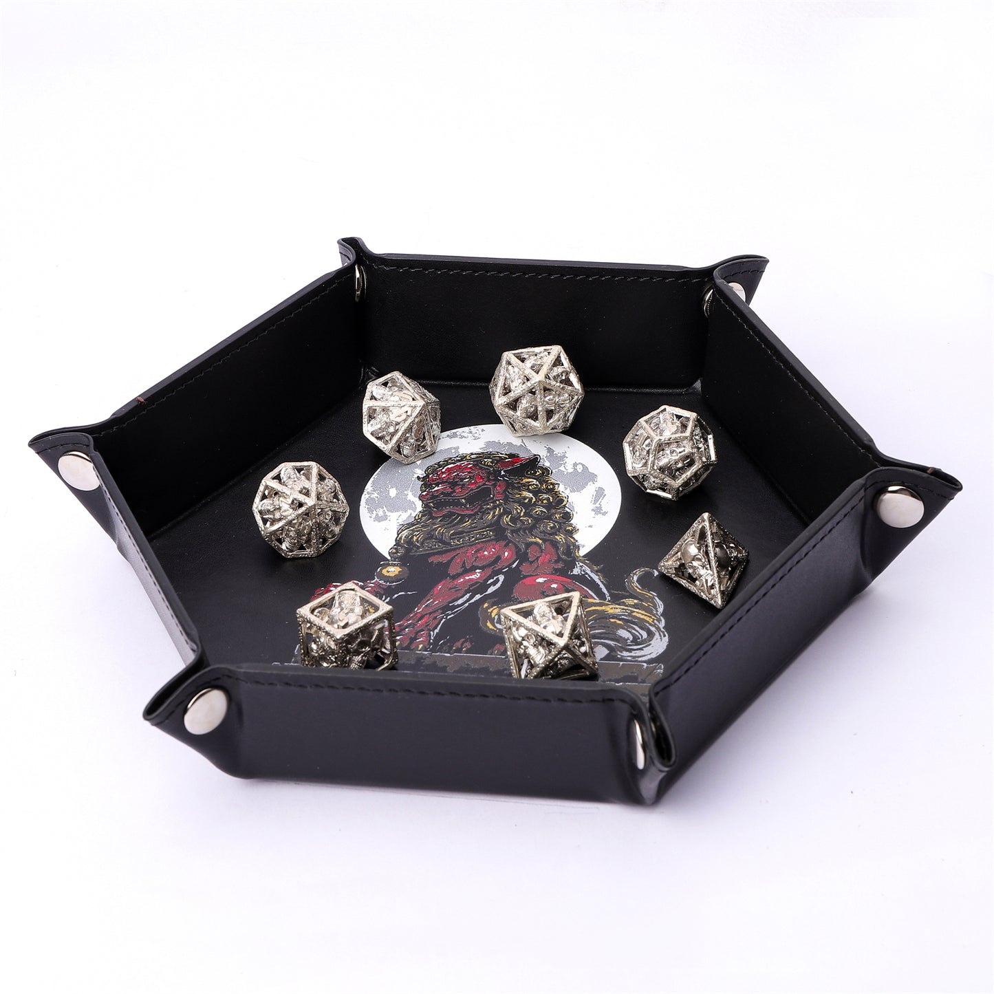 Table Armor Dice Tray with Fine Arts - Foo Dog