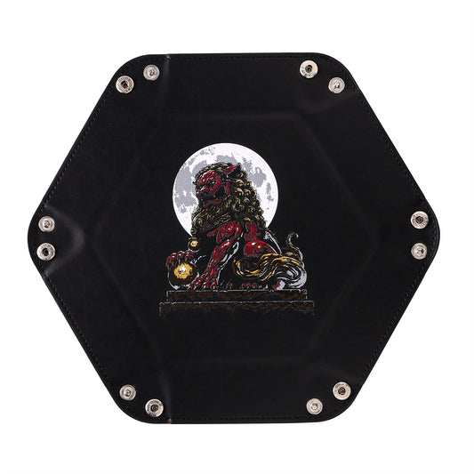 Table Armor Dice Tray with Fine Arts - Foo Dog