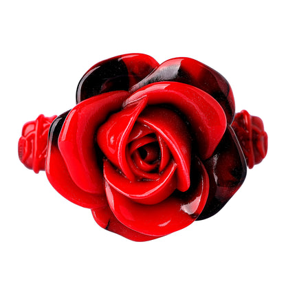 Rose Dagger Dice Case with sheath cover - Red