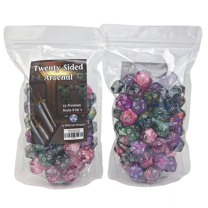 Twenty Sided Arsenal - 75 Premium Resin D20s