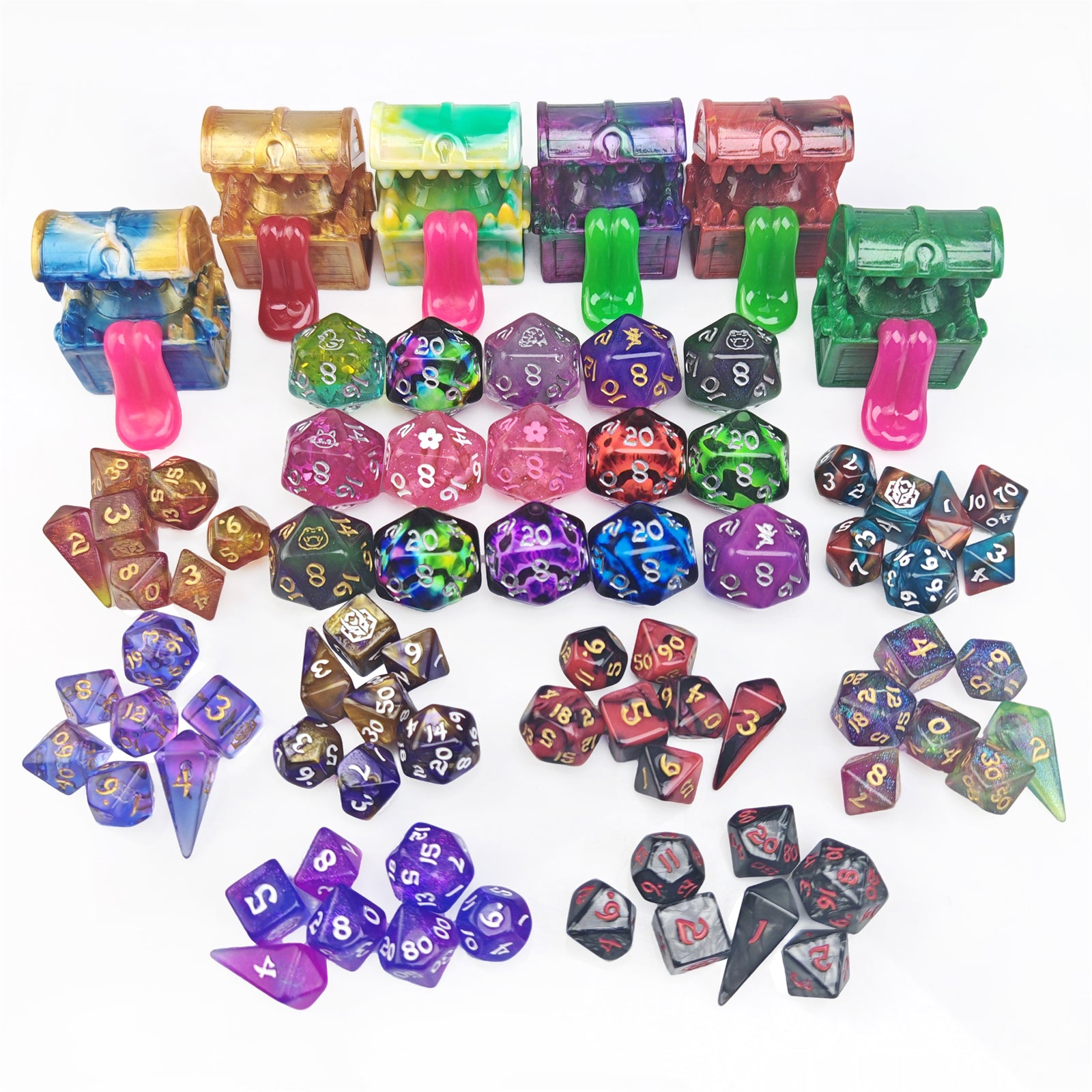 Box of Tricks - Mystery Mini Dice, D20, and Mimic - HYMGHO Dice 