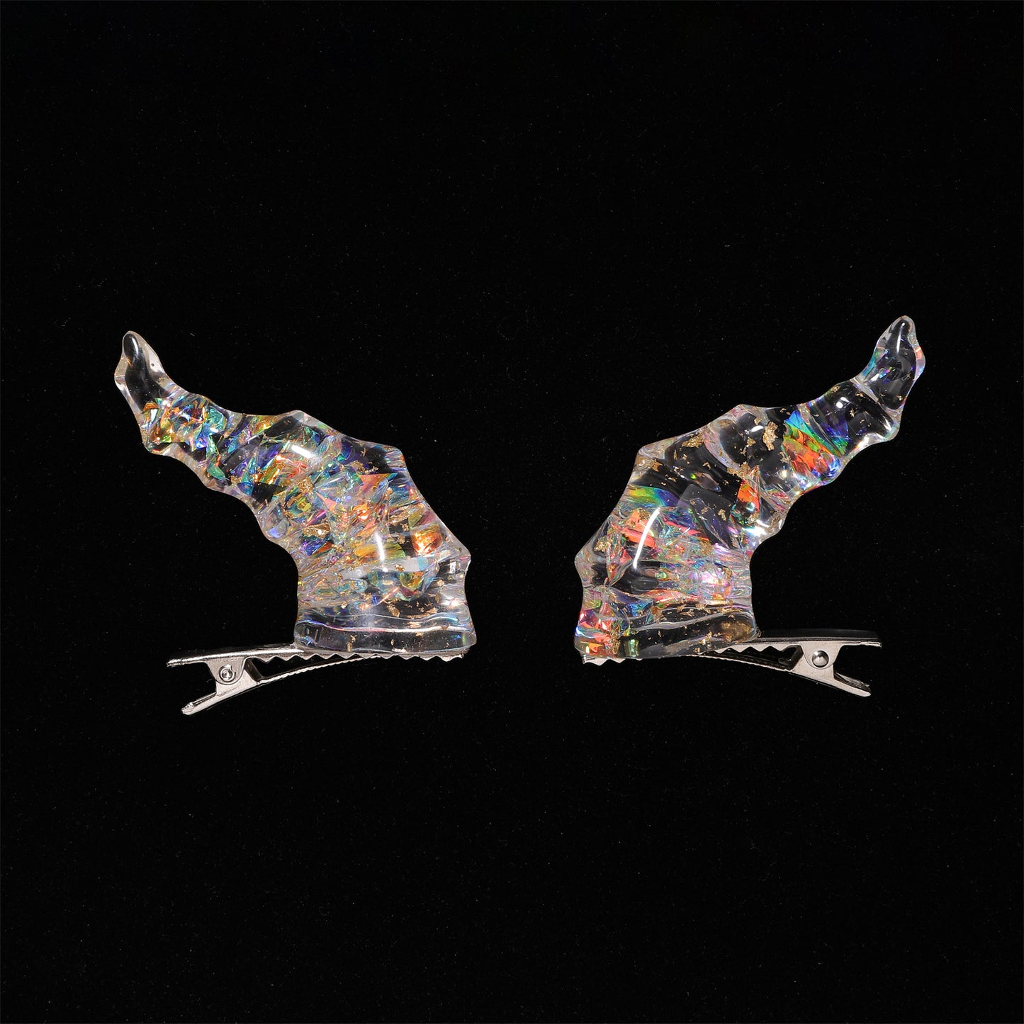 Draconic Adornments Hair Clips - Crystal
