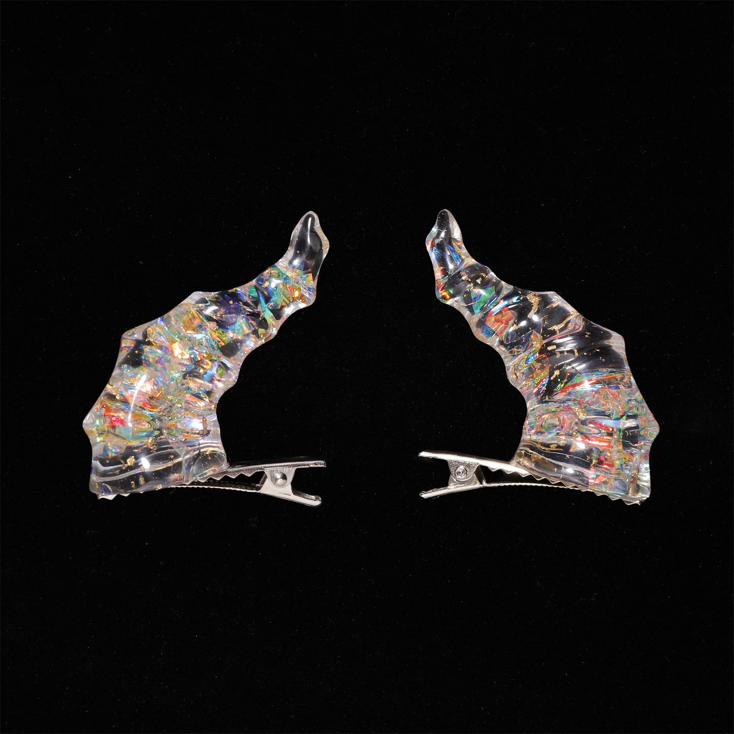 Draconic Adornments Hair Clips - Crystal