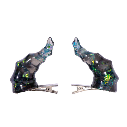 Draconic Adornments Hair Clips - Black
