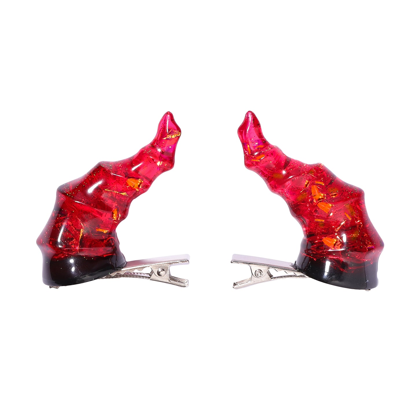 Draconic Adornments Hair Clips - Red