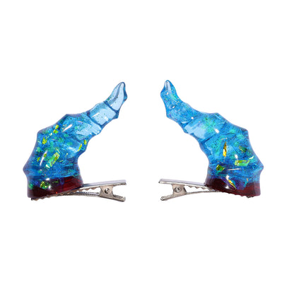 Draconic Adornments Hair Clips - Blue