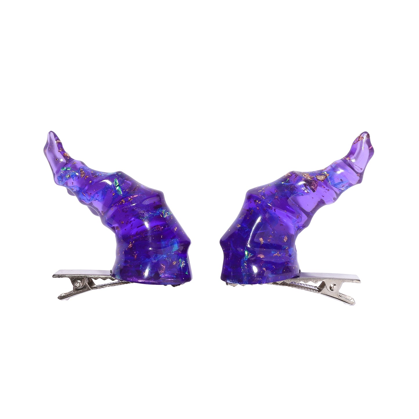 Draconic Adornments Hair Clips - Purple