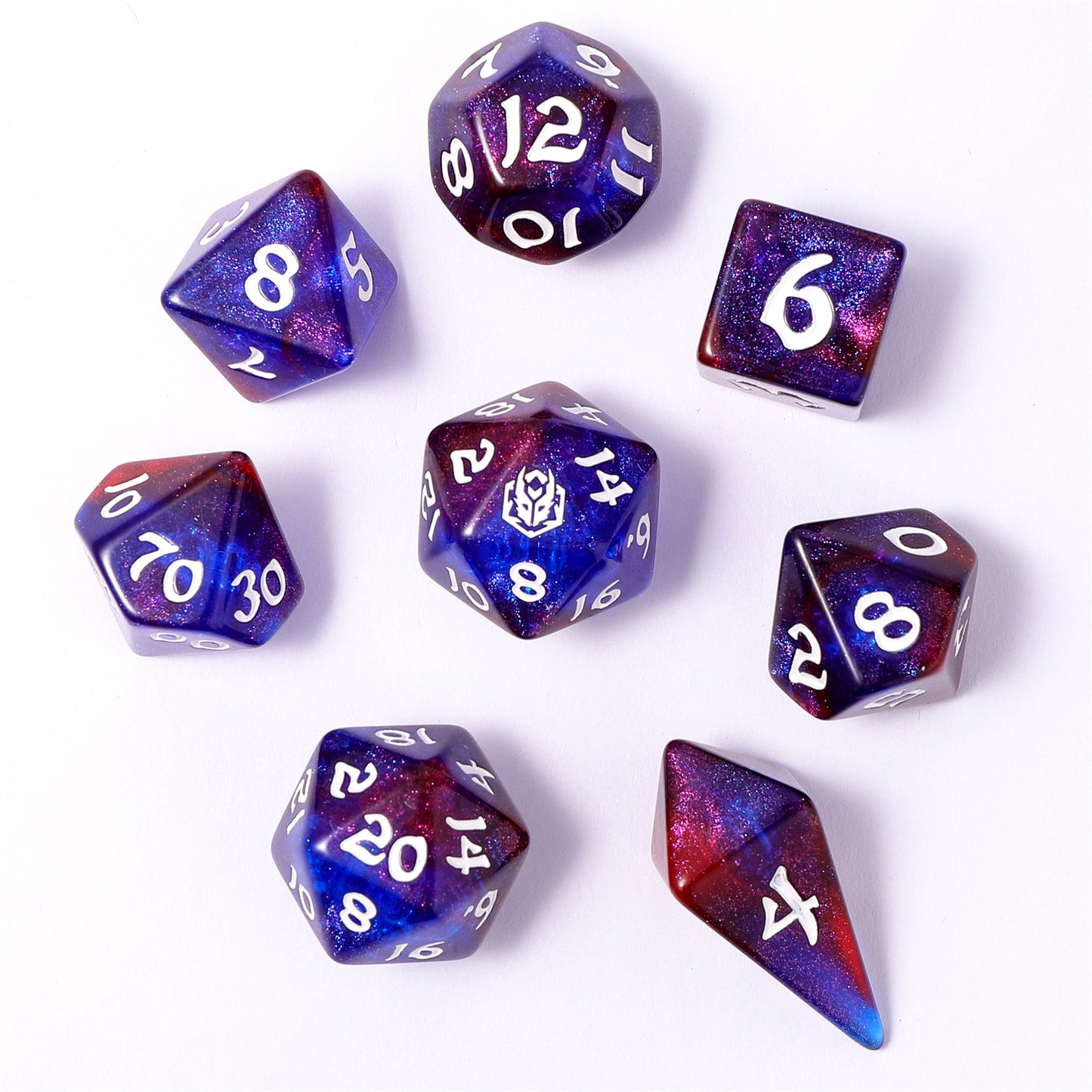 8 PCS Polyhedral RPG Dice set - Arcane Nexus