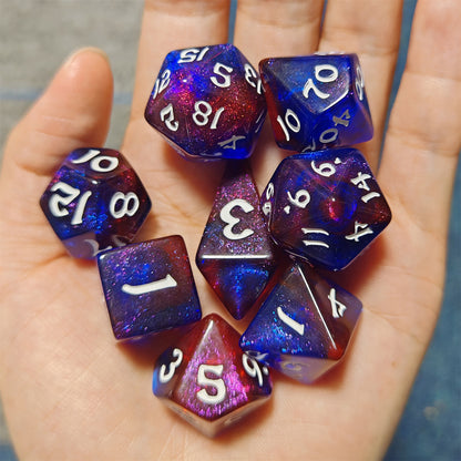8 PCS Polyhedral RPG Dice set - Arcane Nexus