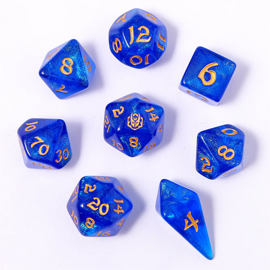 8 PCS Polyhedral RPG Dice set - Cantrip