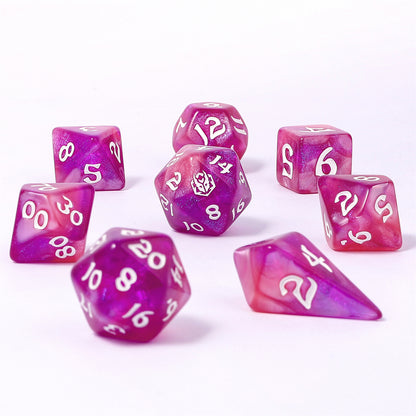 8 PCS Polyhedral RPG Dice set - Witchs Brew