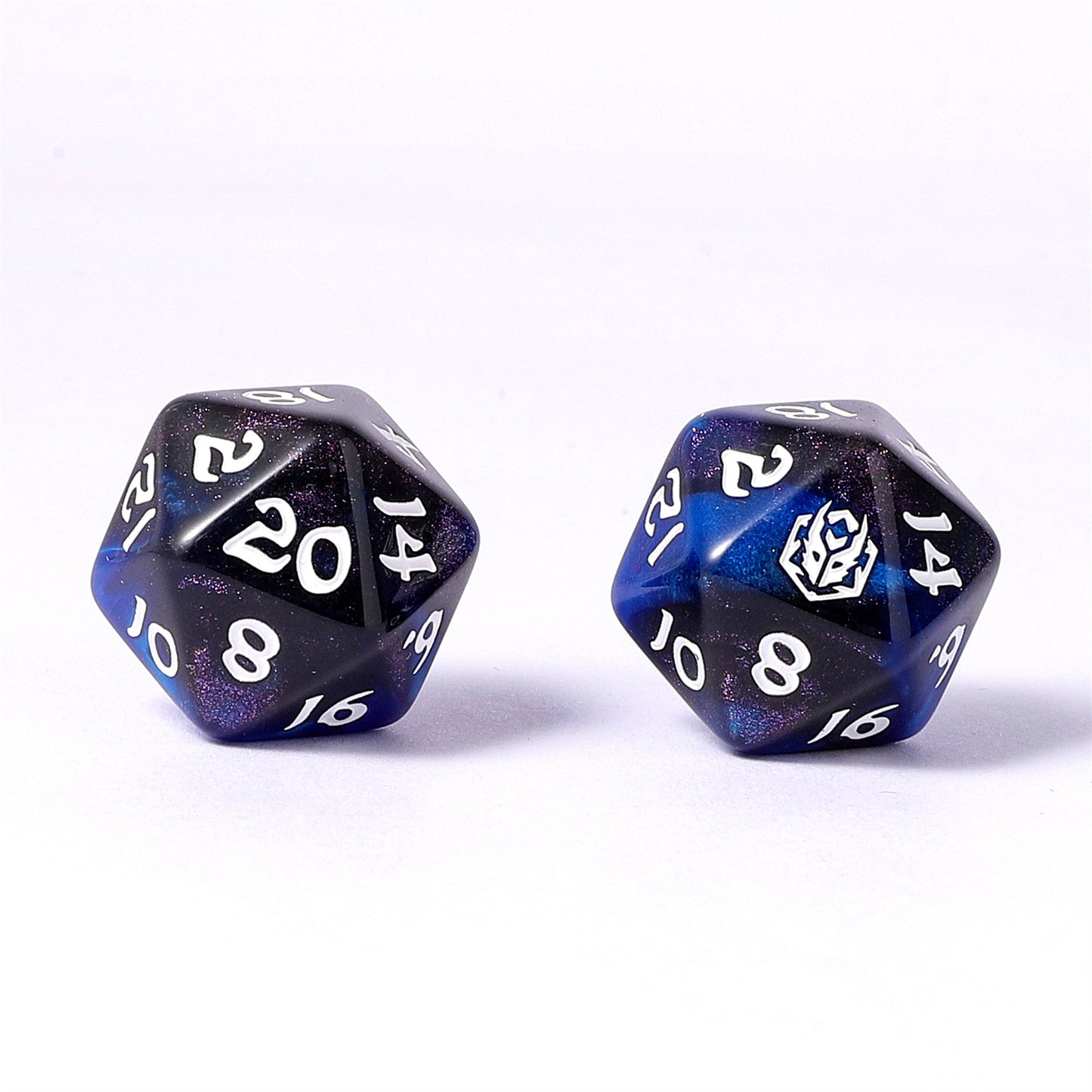 8 PCS Polyhedral RPG Dice set - Knight Night