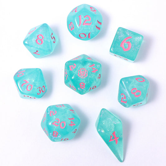 8 PCS Polyhedral RPG Dice set - Love Potion