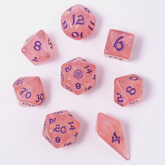 8 PCS Polyhedral RPG Dice set - Elixir of Life