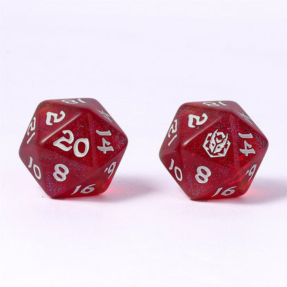 8 PCS Polyhedral RPG Dice set - Infernal Spark