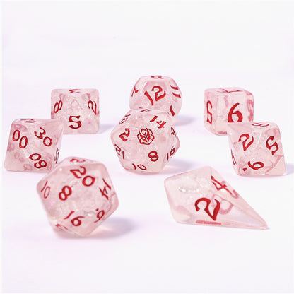 8 PCS Polyhedral RPG Dice set - Winter Solstice
