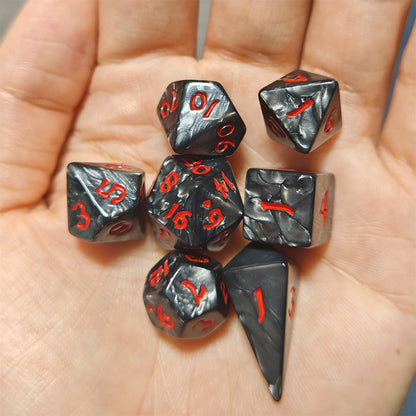 Mini Polymer RPG Dice Set - lron Golem