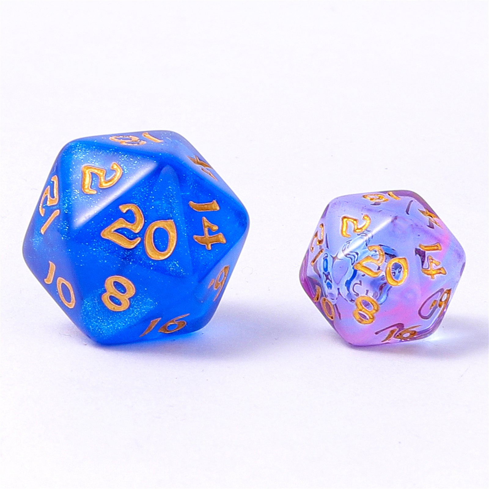 Mini Polymer RPG Dice Set - Unicorn Tears - HYMGHO Dice 