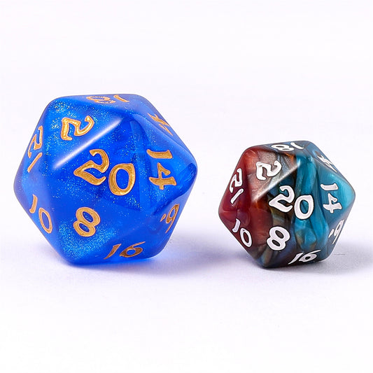 Mini Polymer RPG Dice Set - Bard's Cloak