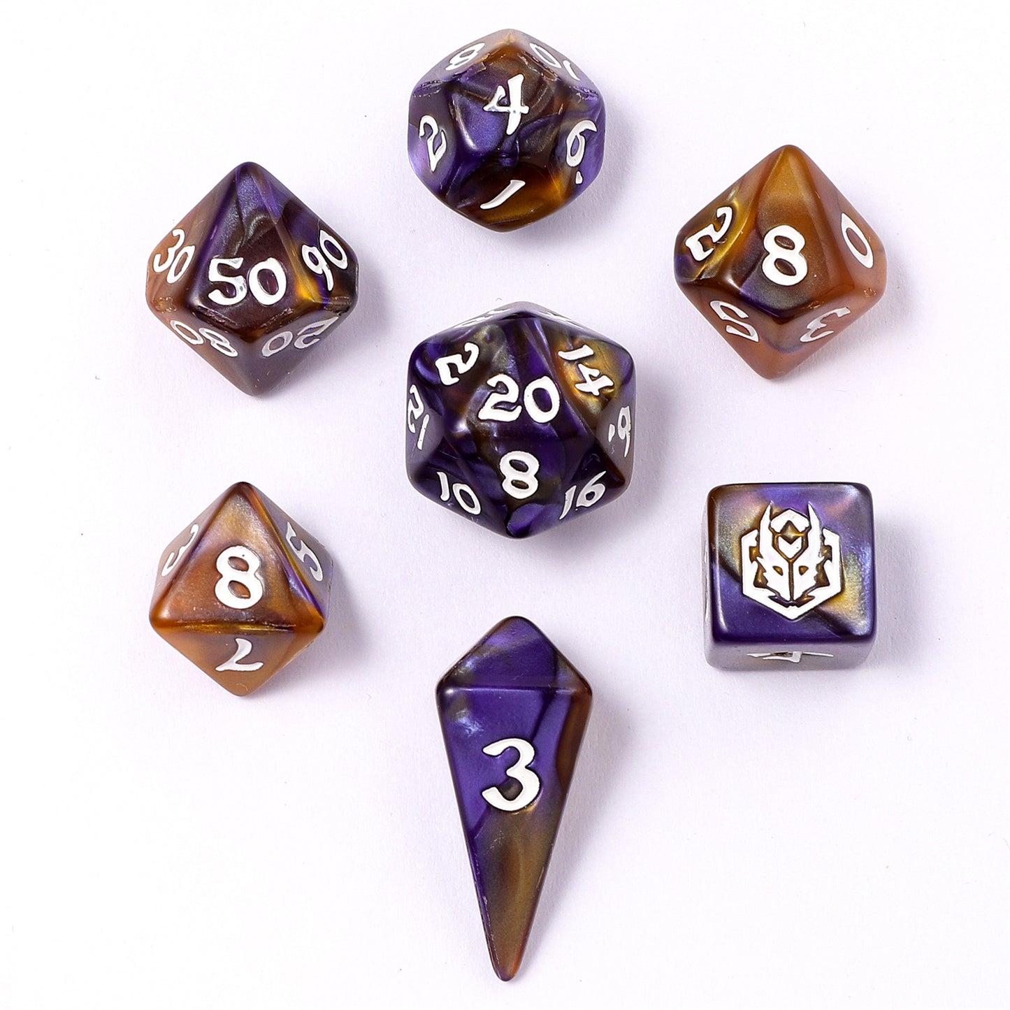 Mini Polymer RPG Dice Set - Magister Robes