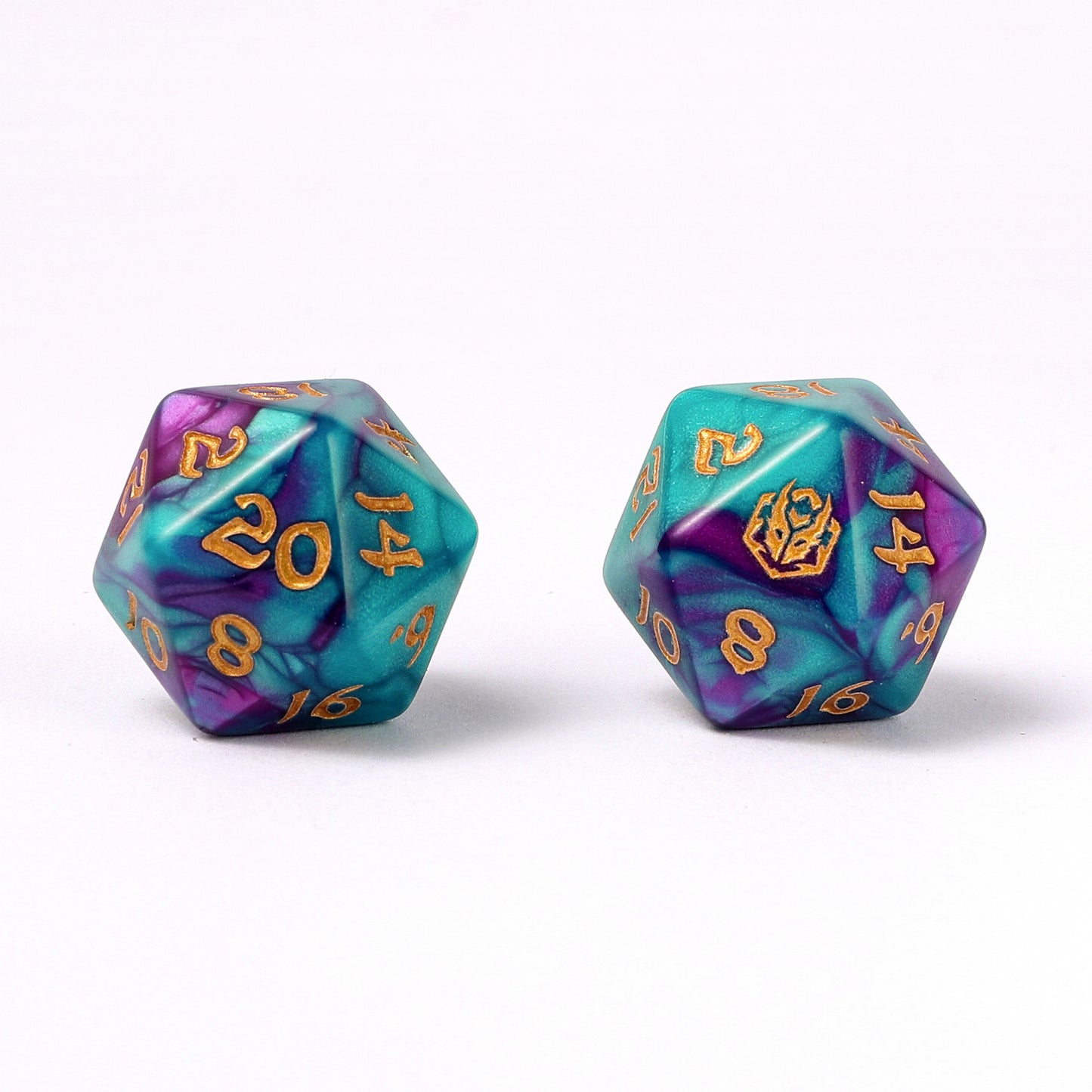 8pcs RPG dice set-Frostbloom