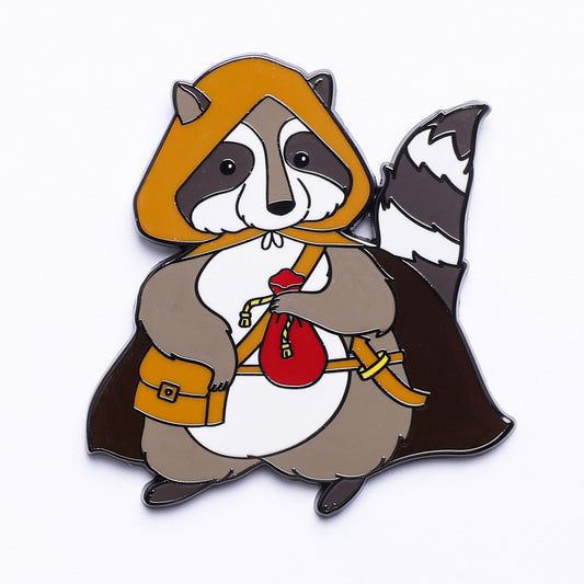 Quest's Reward Fine Art Class Pins: Dash Slientpaw-Raccoon Rogue