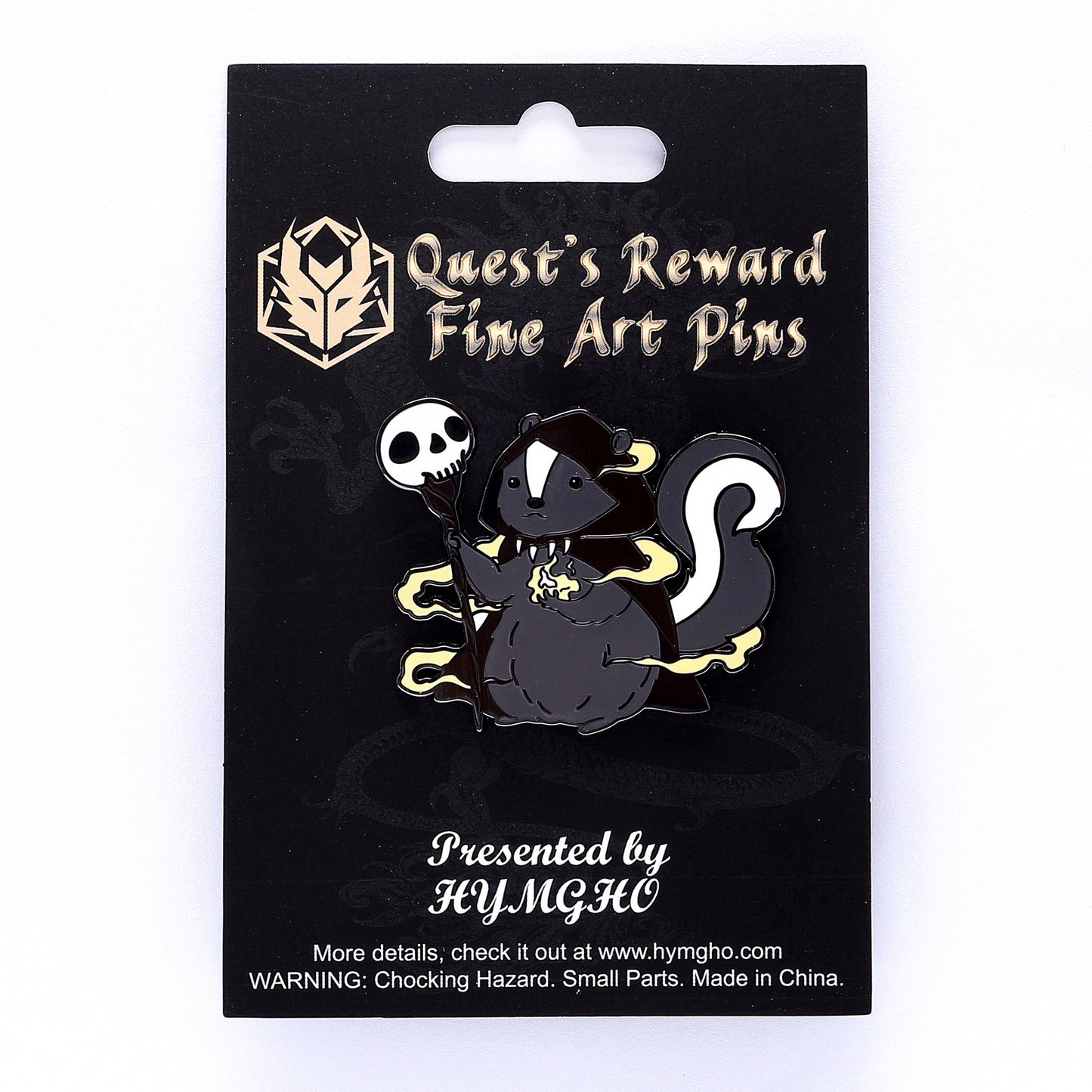 Quest's Reward Fine Art Class Pins: Balthazar Grimheart-Skunk Warlock