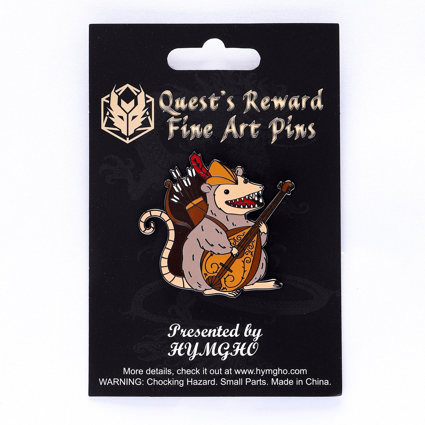 Quest's Reward Fine Art Class Pins: Melody Nightsong-Opossum Bard