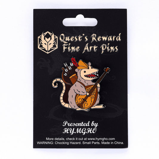 Quest's Reward Fine Art Class Pins: Melody Nightsong-Opossum Bard