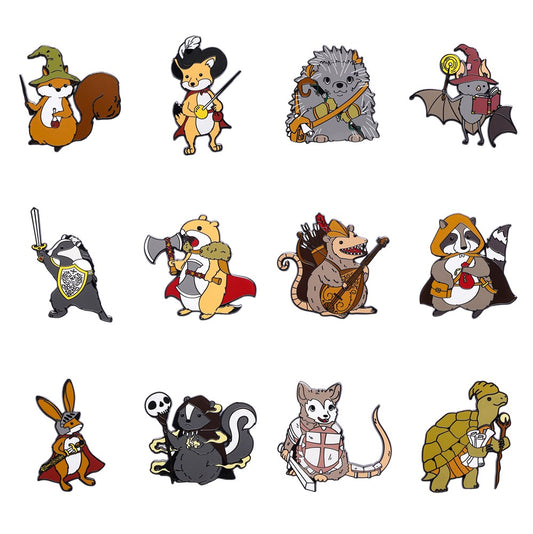 クエストの報酬 ファインアートクラスピン: 動物ピン 12 個パック