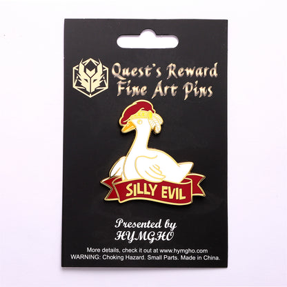 Alternative Alignments Enamel Pin-Silly Evil Goose