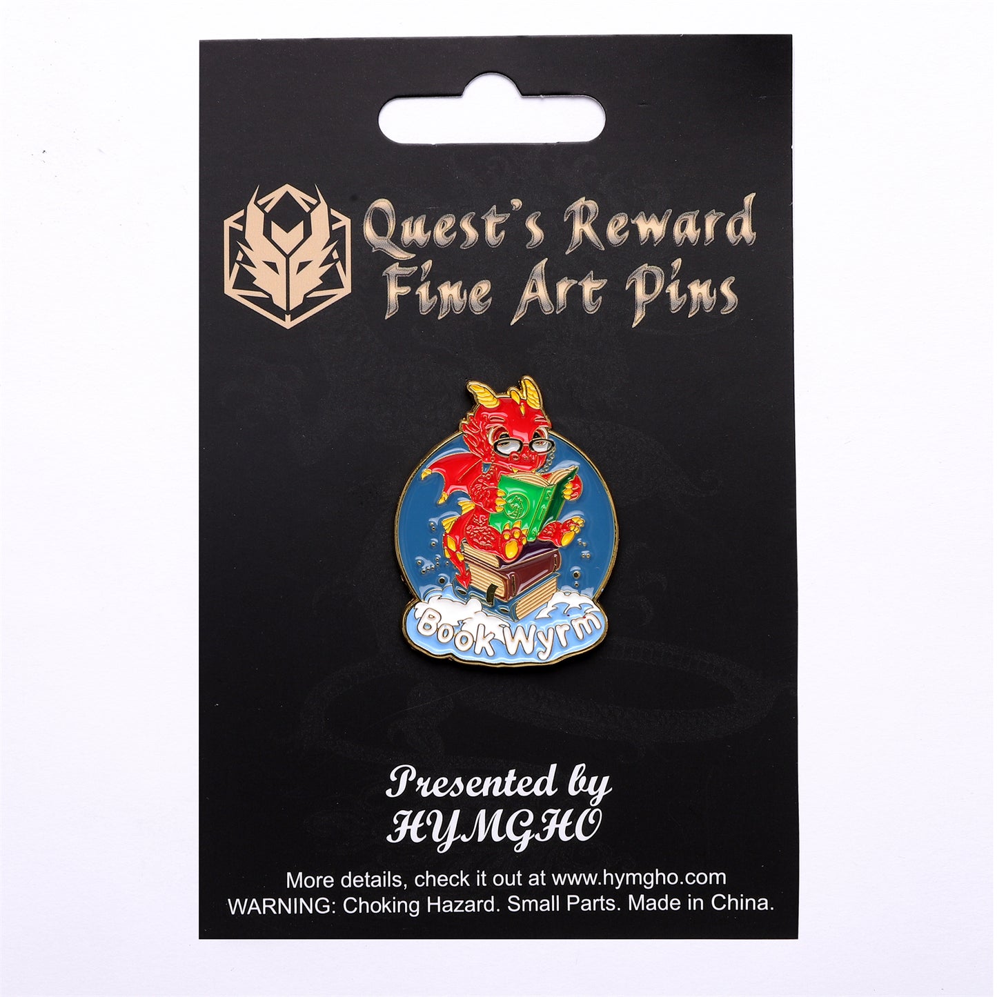 Quest's Reward Fine Art Pins: Book Wyrm