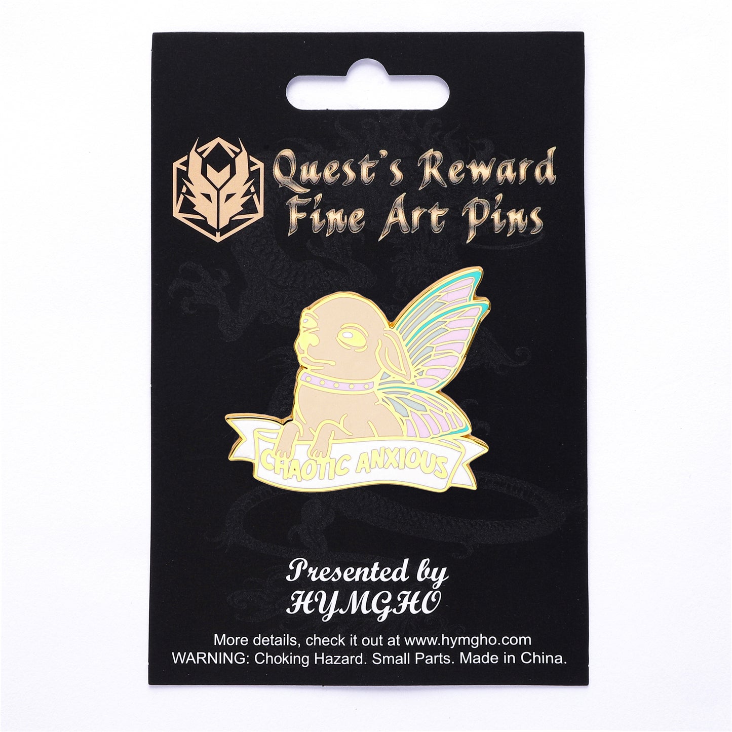 Alternative Alignments Enamel Pin - Chaotic Anxious-Chihuahua