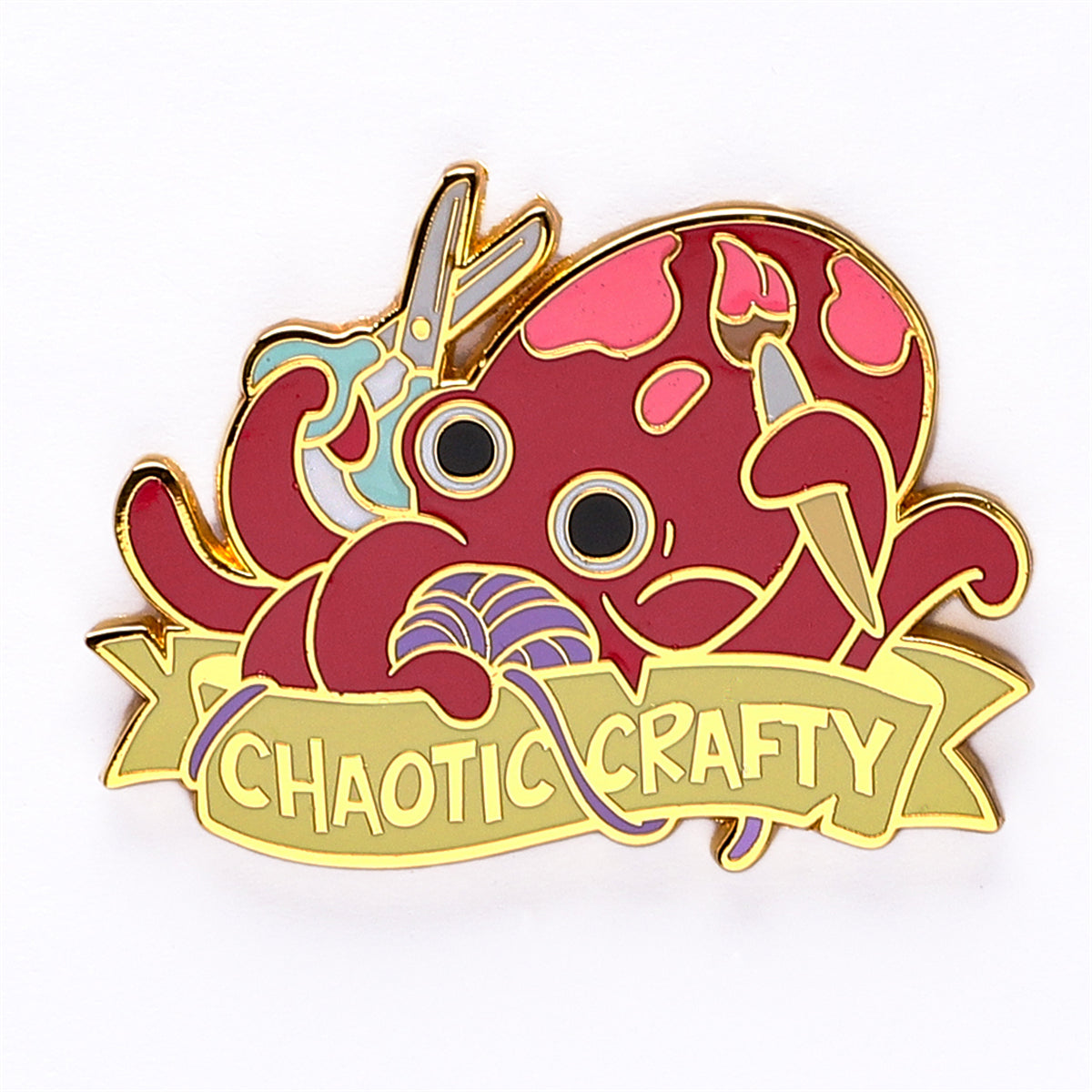 Alternative Alignments Enamel Pin - CHAOTIC CRAFTY - HYMGHO Dice 