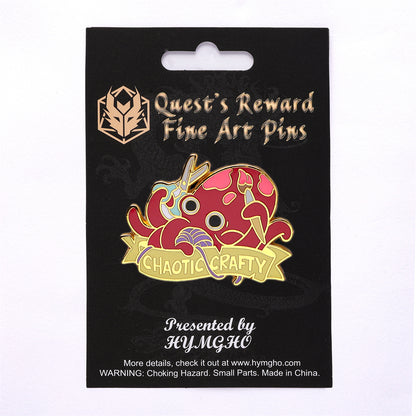Alternative Alignments Enamel Pin - CHAOTIC CRAFTY - HYMGHO Dice 