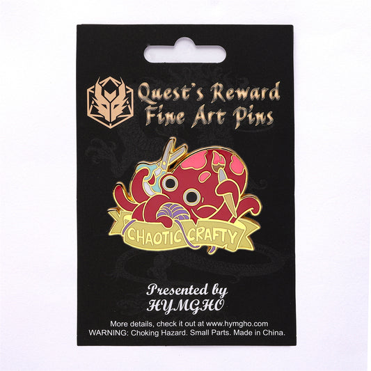 Alternative Alignments Enamel Pin - CHAOTIC CRAFTY - HYMGHO Dice 