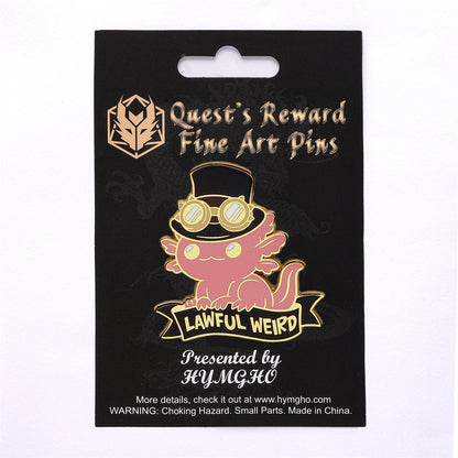 Alternative Alignments Enamel Pin - LAWFUL WEIRD - HYMGHO Dice 