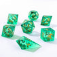 Sharp Edge Liquid Core RPG Dice Set - Green