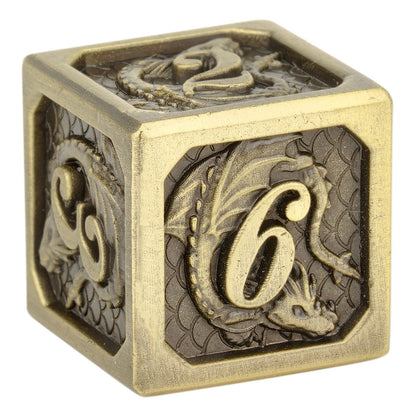 Classic ancient bronze Dragon Dice - HYMGHO Dice 