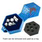 Leather Hexagonal Dice Box With Fine Arts-Wind Dragon