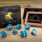 Shiny gold Hollow Out Steampunk Dice cage gear design - HYMGHO Dice 