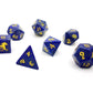 Natural Lapis Lazuli gemstone dice set for RPG collections