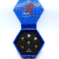 Leather Hexagonal Dice Box With Fine Arts-Wind Dragon