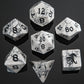 Dragon's Hoard Gemstone Polyhedral Dice Set-White Turquoise