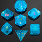 Dragon's Hoard Gemstone Polyhedral Dice Set-Sea Blue