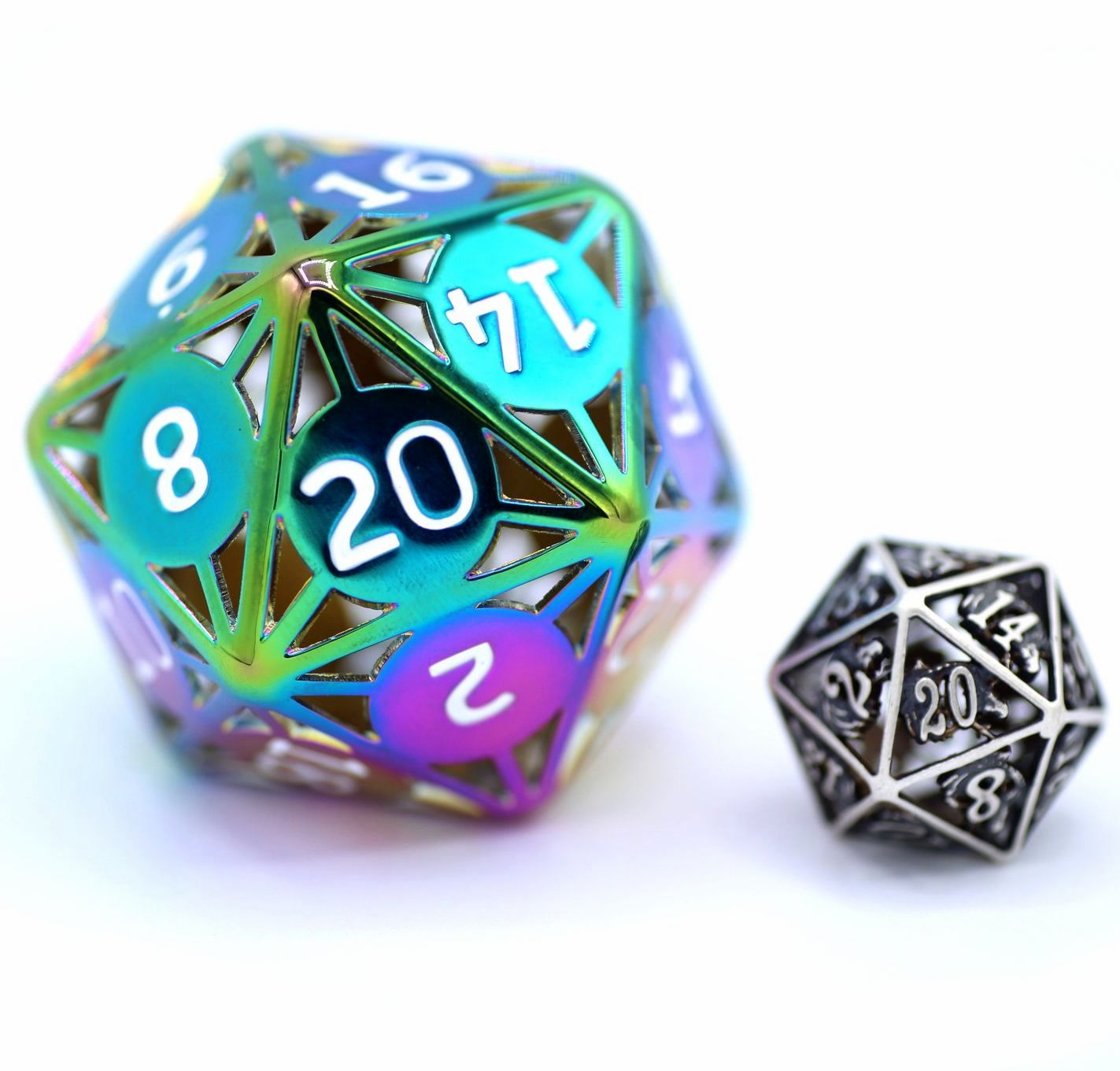 Classic Atomic Dice Giant Hollow Prism 55MM D20 - HYMGHO Dice 