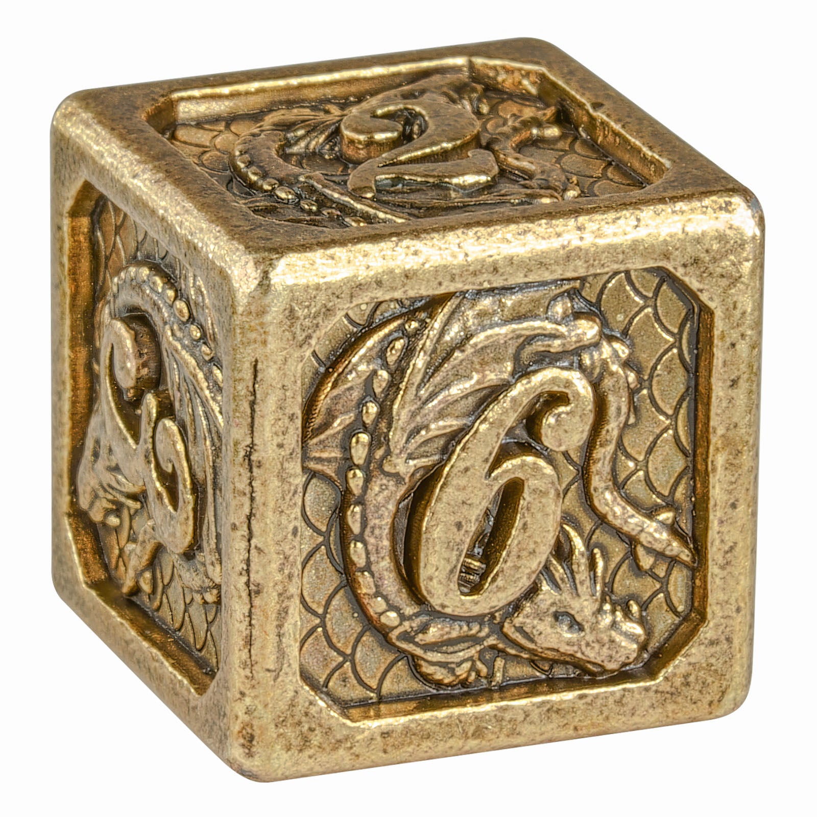 Dungeons and dragons Antique dirty Bronze Dragon Dice - HYMGHO Dice 