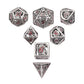 Ancient Silver Hollow Dragon Dice with hand painting digits - HYMGHO Dice 