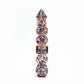 Rose gold deep ocean blue solid metal dragon dice - HYMGHO Dice 