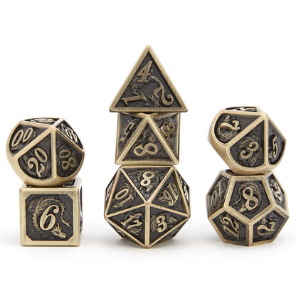 Classic ancient bronze Dragon Dice - HYMGHO Dice 